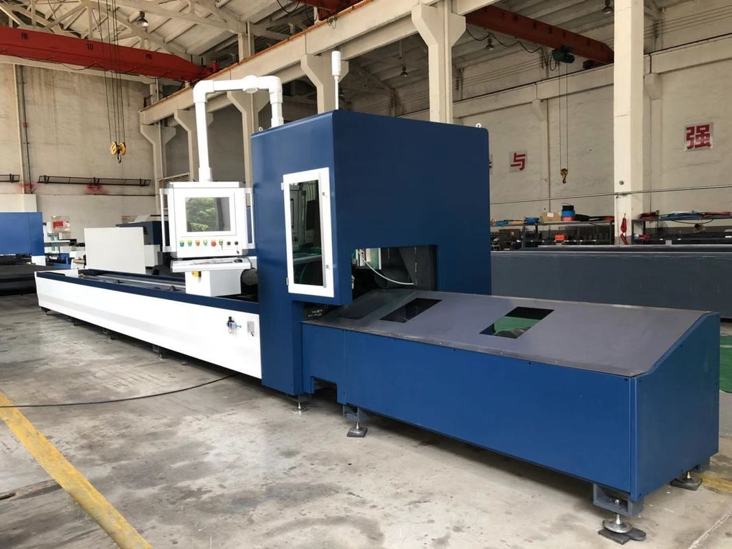 पाइप ट्यूब औद्योगिक सीएनसी लेजर काटने की मशीन शीट धातु 6500mm 1.2G 3KW 4KW